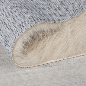 Blană crem sintetică 180x290 cm Waffle Faux Fur – Flair Rugs