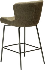 Scaun de bar kaki tapițat (înălțime șezut 67,5 cm) Glam – DAN-FORM Denmark