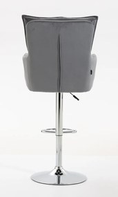 HR250W Scaun Catifea Grafit Bază Cromata