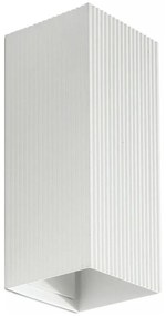 Aplică FARO 40565 SOLE 2xGU10/8W/230V alb canelat dreptunghiular