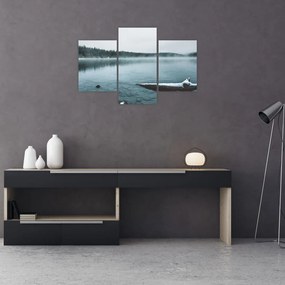 Tablou - lacul nordic înghețat (90x60 cm)