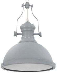vidaXL Lustră, gri, rotundă, E27