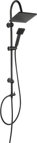 Coloana de dus cu comutator negru mat Ferro Squerto Black