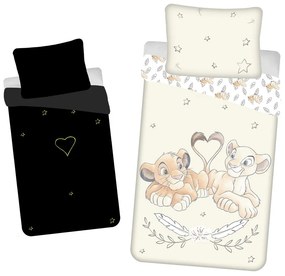 Lenjerie de pat luminoasă Regele Leu