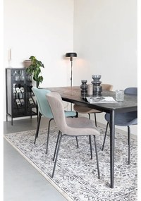 Masă de dining cu aspect de lemn de stejar 90x180 cm Fabio – White Label