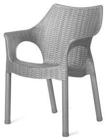 Scaun din ratan Cambridge Green galle 61 x 54 x 80cm