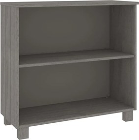 340503 vidaXL Servantă „HAMAR”, gri deschis, 85x35x80 cm, lemn masiv pin