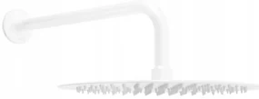 Mexen Slim pară de tip ploaie 30 cm cu braț de duș, Albă - 79230211-20