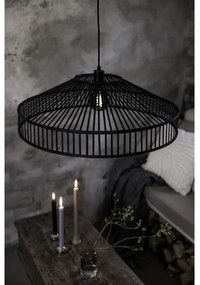 Lustră pe cablu Markslöjd 108782 TAPA 1xE27/40W/230V negru/bambus