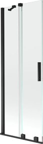 Mexen Velar paravan pentru cadă cu 2 uși glisante 75 x 150 cm, transparent, negru - 896-075-000-01-70