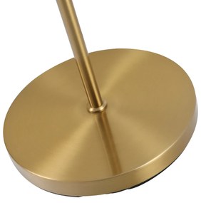 HOMCOM Lampă de Podea cu 2 Lumini și Abajururi Sferice, Lampă de Podea cu Comutator de Picior, Soclu E27, 39x28x165 cm, Aur | Aosom Romania