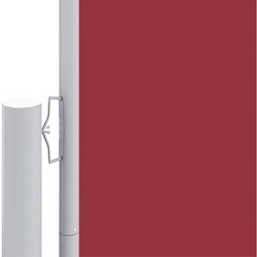 Copertina laterala retractabila, rosu, 220x1000 cm Rosu, 220 x 1000 cm