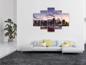 Tablou cu - metropolă cu zgârăie nori (150x105 cm)