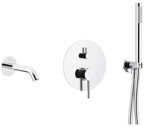 Set de cadă cu baterie ascunsă KFA Armatura 5039-401-00 MOZA crom lucios