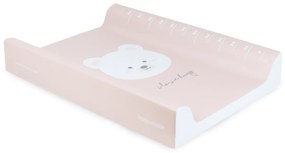 Saltea de infasat cu spate intarit si margini de protectie 50x70 cm, Montana Pink
