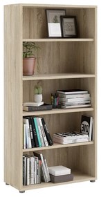 Bibliotecă modulară cu aspect de lemn de stejar 89x189 cm Prima – Tvilum