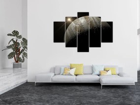 Tablou cu planetă în cosmos (150x105 cm)