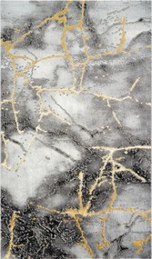 Covor Modern Living , Dormitor Dreptunghiular Marmara D636R Gri Gold (Alege dimensiunea: 80 x 150)