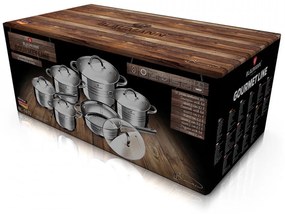 Set oale si tigai otel inoxidabil (12 piese) Jumbo Gourmet Line Blaumann BL 1410