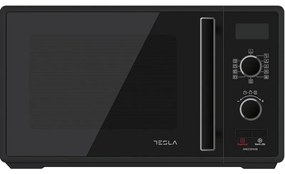 Cuptor cu microunde Tesla MW2391MB, 23 litri, 900W, Gratar, Dezghetare, Control digital, 5 trepte de putere, Negru
