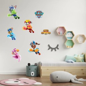 Autocolant de perete "PAW Patrol - Mighty Pups"