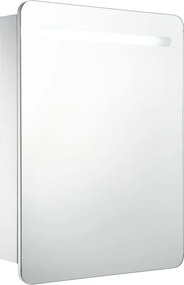 vidaXL Dulap de baie cu oglindă și LED-uri, 60 x 11 x 80 cm