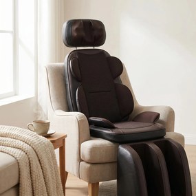 Resigilat: Saltea masaj corp intreg Shiatsu ORTO 174, cu vibratii si incalzire, Negru