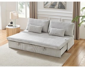 Canapea extensibilă cu trei locuri ASB-4740 BGE2,manșetă, bej