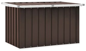 46260 vidaXL Ladă de depozitare pentru grădină, maro, 109 x 67 x 65 cm