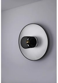 Aplică TOKYO Duolla RATTAN 1xE27/15W/230V d. 50 cm argintiu/negru