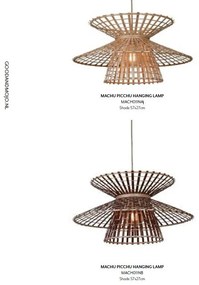 Lustra/Pendul Eco, Bambus, Machu Picchu, natural/maro