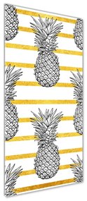 Tablou Printat Pe Sticlă benzi de ananas