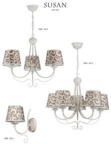 Jupiter 1494 - Lustra cu lant SUSAN 5xE27/60W/230V