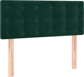 vidaXL Tăblie de pat, verde închis, 90x5x78/88 cm, catifea