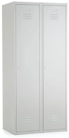 Dulap metalic, 80 x 50 x 180 cm, inchidere cilindrica, gri deschis - ral 7035