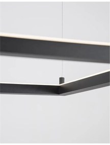 Lustra suspendata LED dimabila design modern ETERNA negru NVL-9990736