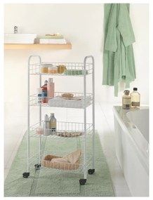 Raft mobil din metal alb 41x84 cm Pisa - Metaltex