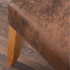 Scaun elegant tapitat cu microfibra Valentino cafeniu deschis A-21133 VC