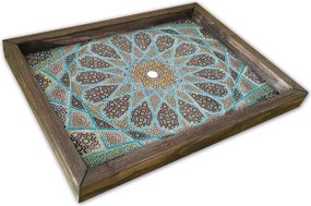 Tava AT-032, multicolor, lemn de pin, 40x30 cm
