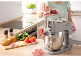 Robot de bucătărie cu castron din oțel inoxidabil Sencor 1700W/230V crom mat