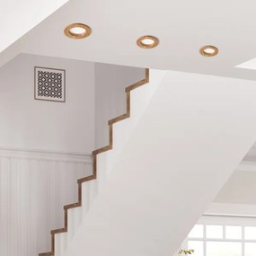 LED spot WOODY 5,5W 230V 4000K stejar Ø10 cm plafonieră