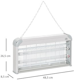 Outsunny Lampă Anti-Țânțari 30W, Puternică și Eficientă, 48.5x8.5x26.5cm | Aosom Romania