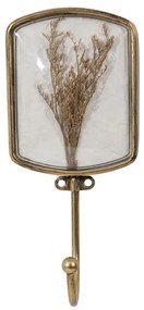 Set 2 cuiere din metal si plastic, 1 agatatoare, Floral