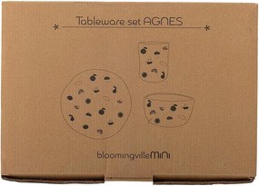 Set de veselă pentru copii 3 buc. din gresie Agnes – Bloomingville Mini