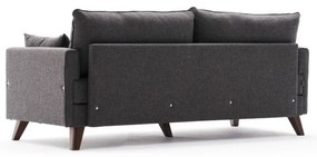 Canapea gri antracit extensibilă 208 cm Bella – Balcab Home