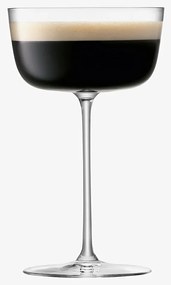 Pahare de cocktail largi Borough, 240 ml, transparente, set 4 buc - LSA International