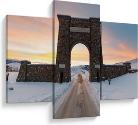 Tablou cu poarta, Yellowstone (90x60 cm)
