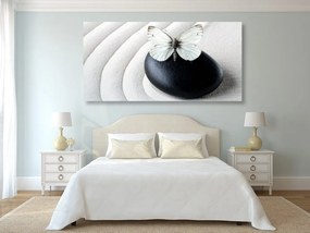 Tablou Zen piatră cu fluture