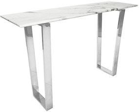 Consola Madera marble silver – H76 cm