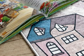 BAMBINO 61560 covor lavabil Oraș, străzi pentru copii anti-alunecare - bej / albastru